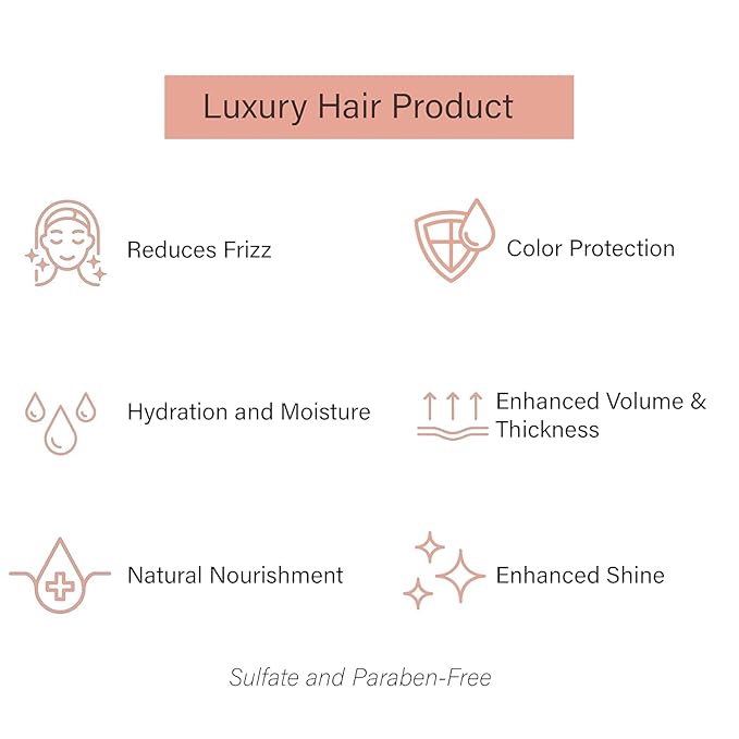 Gold Series Leave-In Hair Mask – Argan Oil Hair Mask Enriched with Keratin – Nourishing and Gently Detangling Leave In Conditioner Spray For Curly Frizzy or Damaged Hair, 8.4 Fl.oz