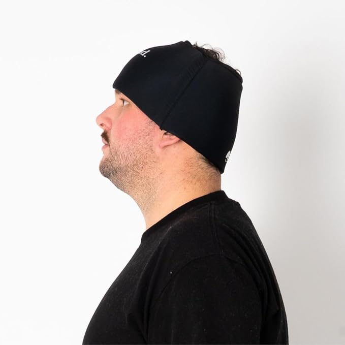 Huggs Migraine Relief Cap - Down Bad - Cooling Gel Head Wrap, Cold Compress Cap for Headache, Stress, & Tension