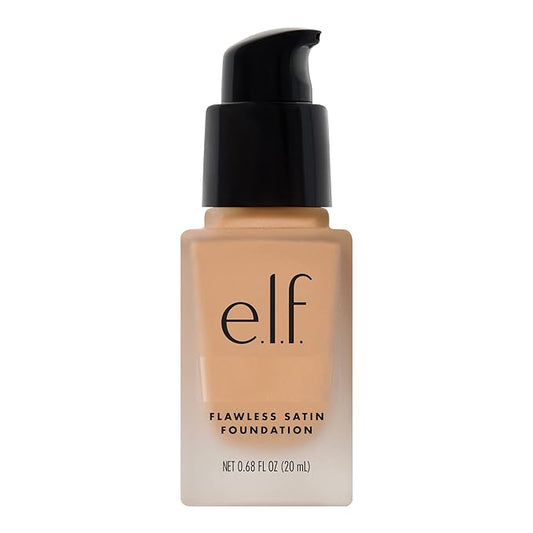 e.l.f. Flawless Finish Foundation, Lightweight & Medium Coverage, Semi-Matte Finish, Sand, 0.68 Fl Oz (20mL