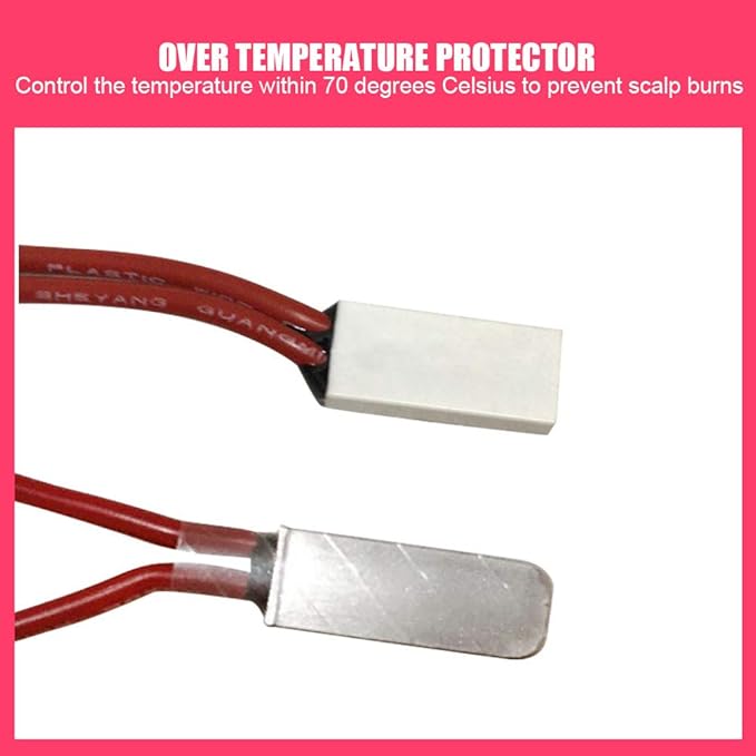 Electric Thermal Hair Hat, Steamer Heat Hat for Deep Conditioning Steam Home Use Heating Conditioner Women Heated Household Dryer Adjustable Hot Oil Haircare Care SPA with 3 Mode Temperature Control