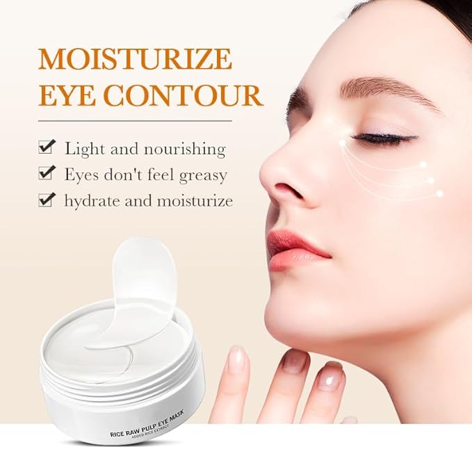 Rice Essence Eyes Mask Smooth And Moisturizing Around Eyes Skin Added Rice Extract, 2.27 Ounce (Pack of 1)