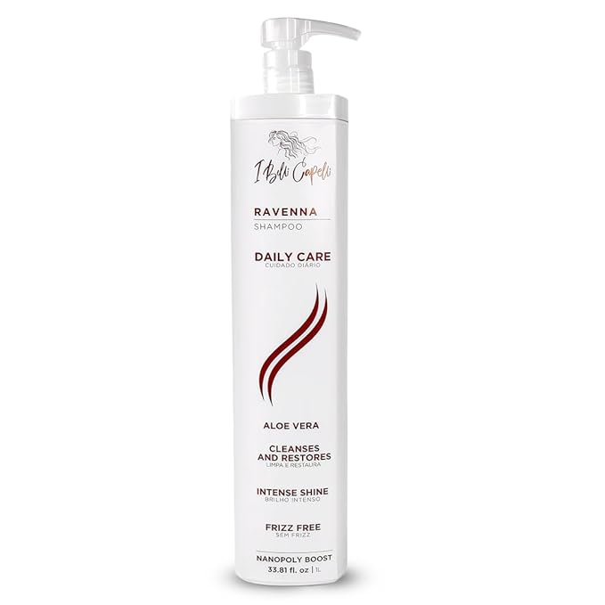 I Belli Capelli Aloe Vera Hydration Shampoo - Paraben-Free, Daily Care for Soft, Shiny, and Lightweight Hair - Anti-Breakage (1L/33.8 fl.oz)