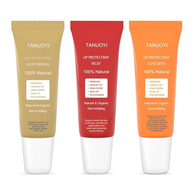 Lip Sunscreen Moisturizing and Repair Package SPF 30 - Summer Long Lasting Moisturized, Smooth and Repaired Lips - 3 Flavors (Pack of 6: 2 moisturizing+ 2 repairing+ 2 SPF)