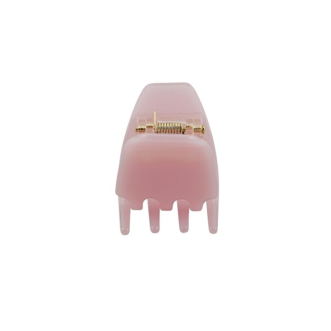 Luxury Pink Claw Clip for Women | Our Acetate Pink Hair Clip Feels Light, Looks Smooth and is Easy to Wear | Use for easy Half Ups with No Snagging and a Secure Grip in our Mini One Inch Size
