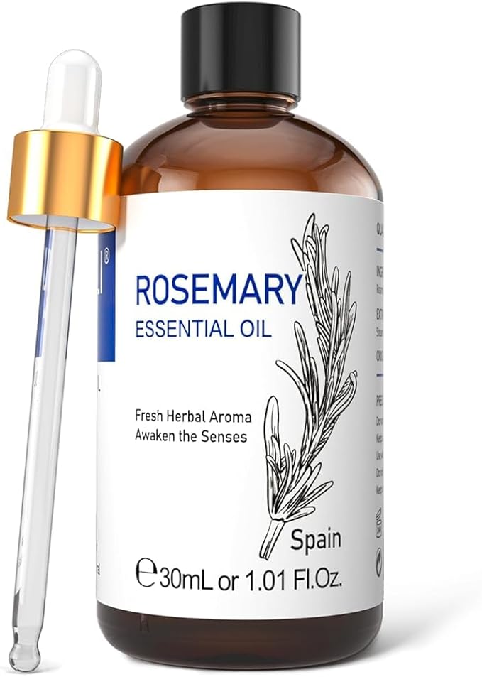 HIQILI Rosemary Essential Oil, Add to Shampoo & Conditioner, 100% Pure & Natural - 1 FI Oz