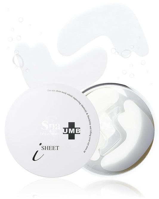 Spa Treatment UMB Stretch iSheet Japanese Under Eye Masks (30 Pairs) - Effective Anti-Aging Under Eye Patches for Dark Circles, Dry, Dull Skin Around the Eyes - Moisturize and Refresh your Skin