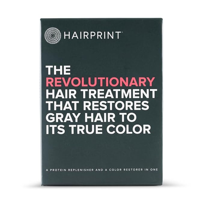 Hairprint True Color Restorer in Light Brown | Patented for Restoring Gray Hair | Replenishes Natural Pigment | Adds Body, Strength, & Texture | At-Home Treatment | Dye-Free & Non-Toxic