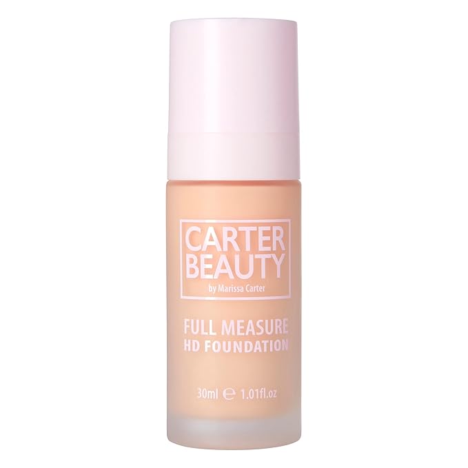 Carter Beauty By Marissa Carter Full Measure HD Foundation- Water-Based, Super Soft Skin Perfector - Vegan And Cruelty Free, Paraben And Sulfate Free - Meringue - 1.01 OZ