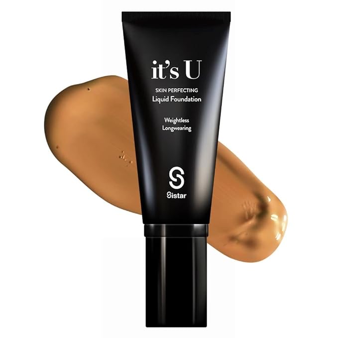 Sistar it's U Skin Perfecting Liquid Foundation Medium Coverage Buildable Weightless Longwearing Blendable 35 g / 1.23 oz. (Bronze)