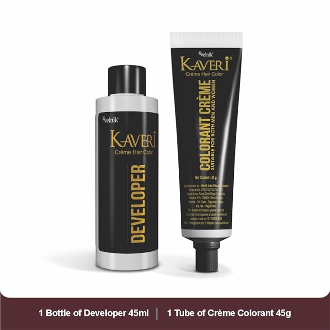Creme Hair Color Permanent Hair Dye Color - With Improved Creme Formula for Gray Coverage Ammonia Free Hair Color Dye for Rich Bright Long lasting (Burgundy, 3.04 Fl Oz) - Pack Of 2
