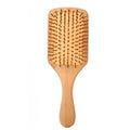 Lindale Wooden Hair Brush for Women Men, Natural Bamboo Detangler Paddle Hairbrush for Hair Growth Massaging Scalp, Reduces Static for Curly Hair with Ergonomic Handle Square