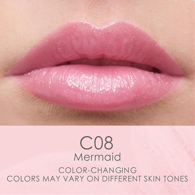 CATKIN Lip Balm Color Tinted Changing Lipstick Ultra Hydrating Lip Moistrurizer Chapstick with Vitamin E Nourishing For Cracked & Dry Lips 0.12 oz 2pcs (01+08)