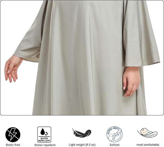 Professional Barber & Salon Cape with Sleeves | Large Hair & Water Repellent Cutting Cape with Adjustable Snaps