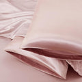 Aormenzy Champagne Satin Pillowcase for Hair and Skin, Satin Pillow Cases for Women Standard Size Set of 2 with Envelope Closure Silky Pillow Covers Wrinkle, Fade Resistant (20x26 Inches)