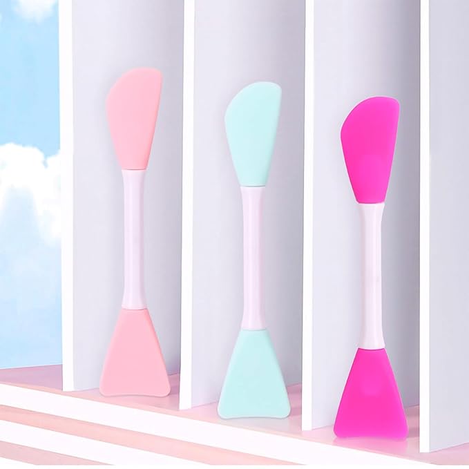 Silicone Face Mask Brush, Facial Mud Mask Applicator Brush Flexible for Applying Facial Mask,Sleeping Mask,Clay Mask,Body Lotion Mask Beauty Tools Makeup Brushes Applicator