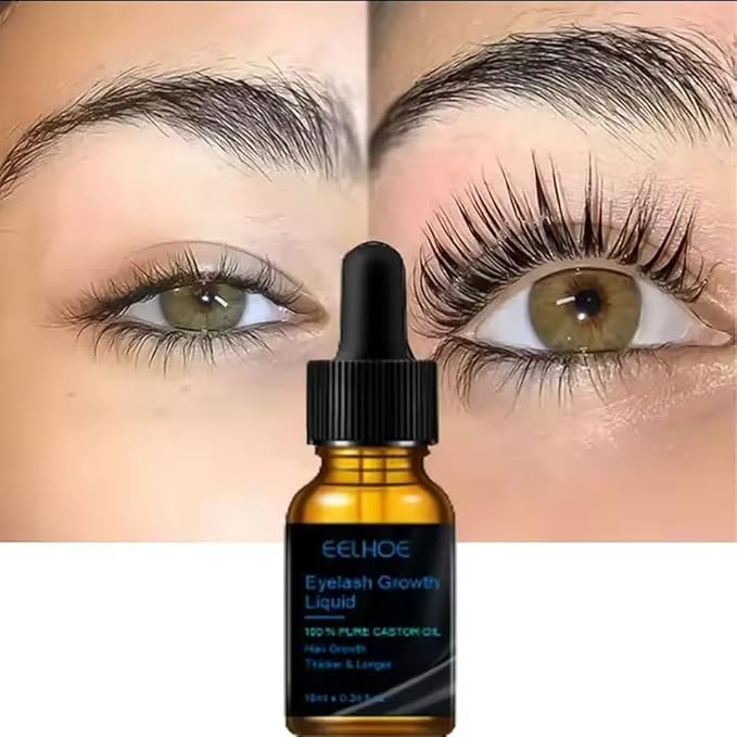 Eyelash Growth Serum, Pure Castor Oil, 0.34 fl oz with Applicator