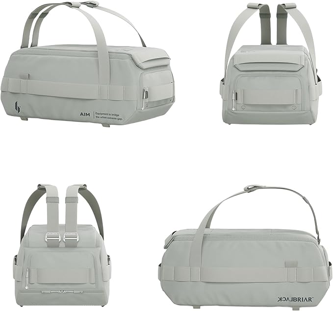 Blackbriar Range Duffel 60L Cactus Grey, Convertible Backpack with Patented Magnetic Access, Modular S-Partition, Dual Shoe Garage | Waterproof Drycoatex™ for Tactical, Travel, Gym