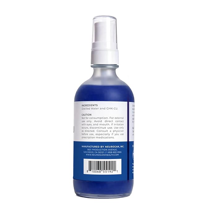 Neurogan GHK-Cu Copper Peptide Hair & Scalp Serum – 2400mg, 4% Copper Peptides – Fast-Absorbing, Water-Based Formula for Hair Softness & Shine - Dry Scalp Moisturizer Spray, Made in USA