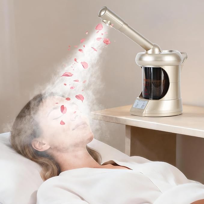 Professional Facial Steamer,Portable Type, high Water Mist Density, Face Steamer for Facial Deep Cleaning, Steamer for Facial for Personal Care or Spa, Moisturizing and Hydrating.