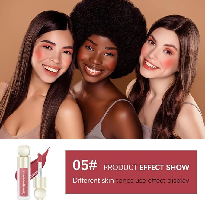 Liquid Blush, Cream Blush For Cheeks, Soft Pinch Liquid Blush, Skin Tint Blush Makeup, Easy To Blend And Color, Long-Lasting, Natural-Looking (05#)