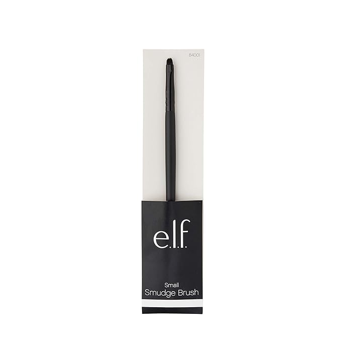e.l.f. Small Smudge Brush for Precision Eyeshadow and Eyeliner, Synthetic (Pack of 2)