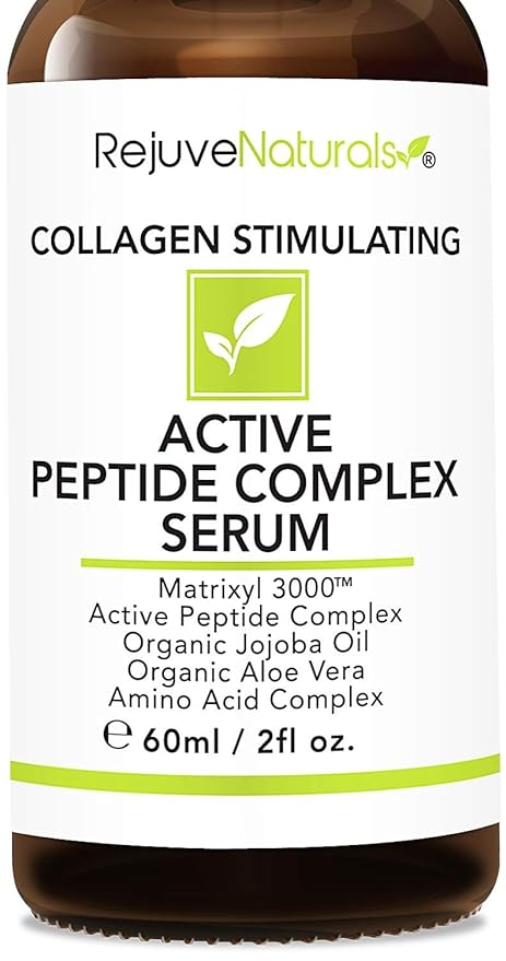 Peptide Complex Serum with Matrixyl 3000 (2 oz, Double-Sized) Minimizes Look of Fine Lines & Deep Wrinkles, Crow's Feet, Crepey Skin. Lightweight Anti Aging Moisturizer for Face & Neck