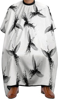 Extra Large Hair Styling Cape, Haircut Apron Black Crow Raven Bird Grey Haircuting Salon Cape Gown for Hair Cutting Styling
