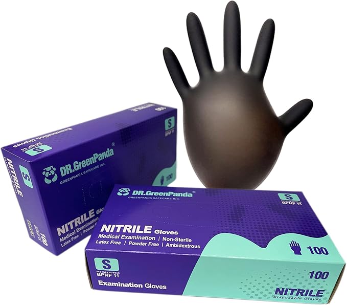 Nitrile Food Safe Disposable Exam Gloves Latex Free Powder Free Non-Sterile Cooking Cleaning 3 Mil