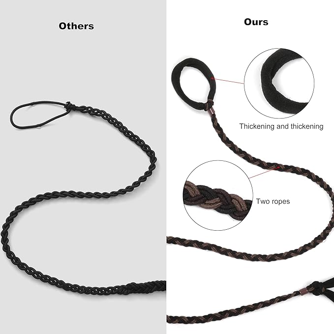 Sport Hair Ties for Women - 4 Pony Tails Elastic Ties for Gym & Swimming - 30 Inch Length