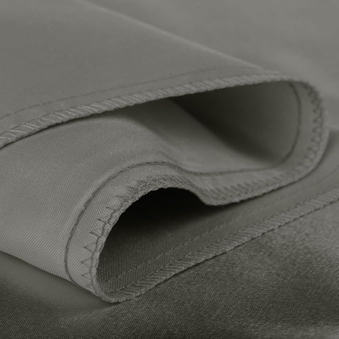 BLISSFORD Satin Pillowcase with Zipper, for Hair and Skin Care, Feels Soft and Cool Like a Silk Pillowcase, Satin Pillow Cases 2 Pack, Slik Pillow Cover, Dark Grey - Queen Size