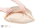 Anti Acne Pillowcase - Queen Size 30x20, Beige, Envelope Style - Oeko-TEX Certified - 75% Viscose Derived from Bamboo, 25% Modal for Smooth, Breathable, Moisture-Wicking Quality