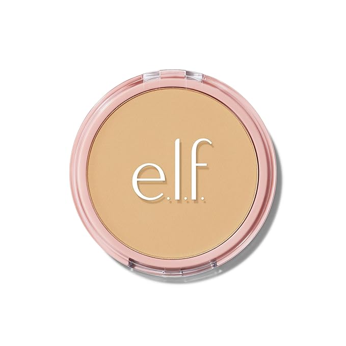 e.l.f. Halo Glow Powder Filter, Ultra-fine Finishing Powder, Smooths The Look of Pores & Fine Lines, Creates A Soft-Focus Glow, Vegan & Cruelty-Free, Light Warm