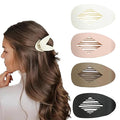 Flat Hair Claw Clips for Women,Matte Medium Hair Clips for Thick & Thin Hair- Comfortable Everyday Use for Office, Yoga, Party & Casual Styling (4PCS K)