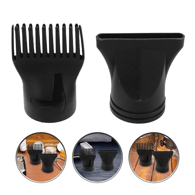 7pcs Hair Dryer Nozzle Attachment Plastic Narrow Concentrator Comb Styling Nozzles Fit for Salon and Home Use Versatile Hair Drying Accessories for Multiple Hairstyles