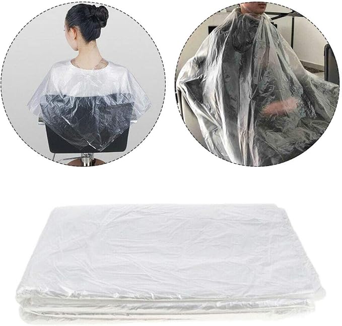 100 Pcs Disposable Hair Salon Capes