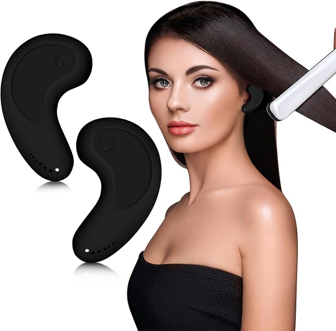 FERNIDA Ear Covers Protectors for Dryer, Hair Dye, Heat Iron, High-Temp Resistance Reusable Silicone Ear Cover for Salon Home