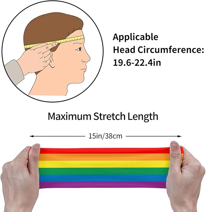 Sports Sweatband for Men and Women, Sweat-Absorbing Headbands for Moisture Wicking, Suitable for Fitness Running Cycling Hiking Yoga Football Exercise