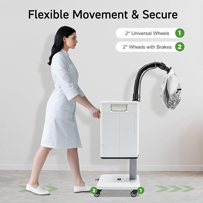 Nano Hair Steamer Machine,110V 500W Color Processor Beauty Haircut Salon,Multifunctional Anion Vertical Hair Dyeing Machine for Hairdressing Care Hair Repair