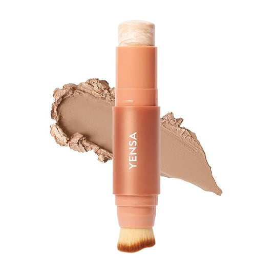 YENSA Super Serum Silk Foundation Stick - Full Coverage Foundation, Contour, Concealer, Bronzer All-In-One 100 mL / 3.5 oz (Fair 1)