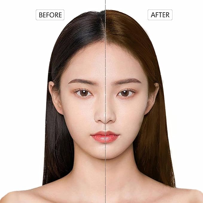 Chestnut Brown Hair Dye Shampoo 3 in 1, Long-lasting & Natual Hair Color Shampoo, Herbal Ingredients Natural Shampoo Hair Dye Effect in Minutes, Gifts for Men Women 500ml