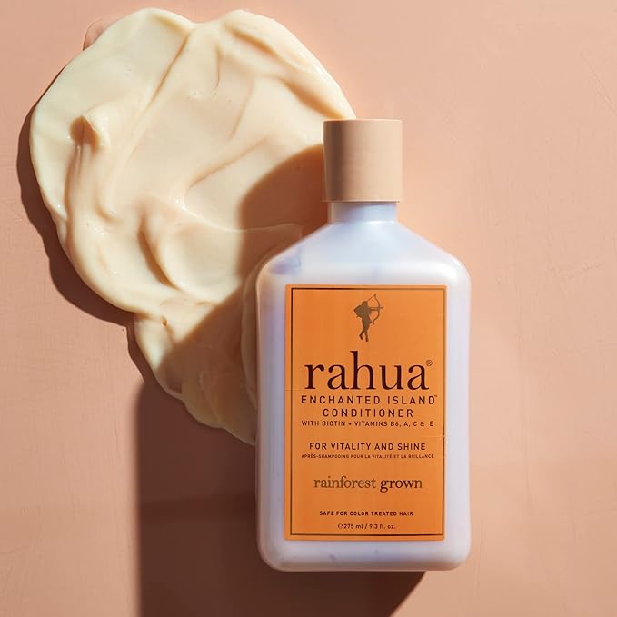 Rahua Enchanted Island Hair Conditioner with Biotin, 9.3 Fl Oz, Supports Strength, Hair Growth & Shine, All Hair Types, Vitamin C, E, A, B6, Coconut Guava Scent, Nourishing Hair Care for Men and Women