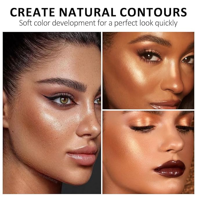 Professional Light Medium Brown Contour Highlight Palette,Multiple Full Coverage Makeup Palet for Correcting, Easy Blending, Long-lasting formula, Sculpt & Highlighting,Matte and Shimmer Finish-9A