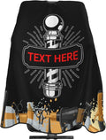 Custom Barber Cape for Men Personalized Professional Hair Cutting Cape with Text for Home Salon Barbershop