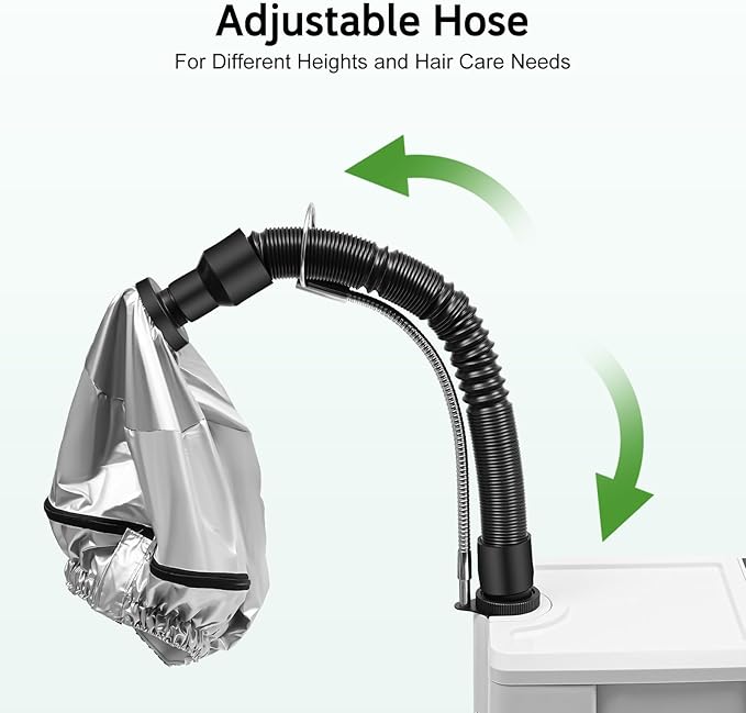 110V 500W Nano Hair Steamer Machine, Professional Micro Mist Salon Hair Processor, Salon Spa Equipment Vertical Nano Hair Steamer for Deep Hair Care Repair, Hair Styling
