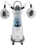 7 in 1 Professional Stand Hood Hair Steamer Multifunctional Hooded Treatment Perming Machine, Adjustable Height Rolling Hair Color Processor, Hooded Hair Dryer with Control Panel and Wheels