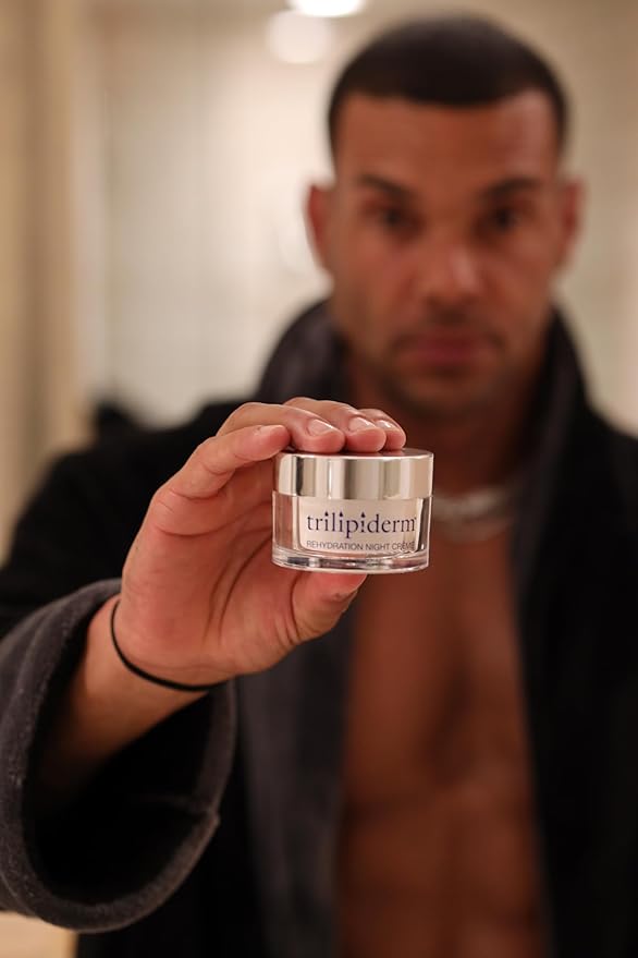 Trilipiderm Essential Face Regimen Bundle – Hydrating Exfoliant Cleanser, Protective Day Crème, Rehydration Night Crème Set – Complete 3-Step Skincare Solution for Hydration and Renewal