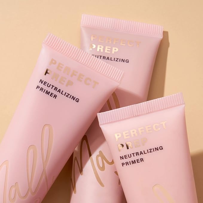 Mally Perfect Prep Neutralizing Tinted Face Primer Deep- 1 Fl Oz - Color-correcting Primer Makeup with Hyaluronic Acid - Long-Wear Foundation Face Primer