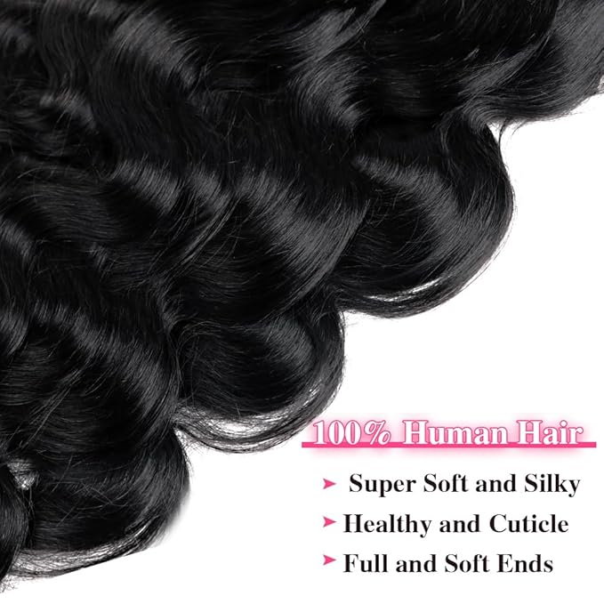 Body Wave Seamless Clip In Hair Extensions Real Human Hair Clip Ins 100% Unprocessed Human Hair Extensions 8pcs with 18Clips Per Set 120g(24inch,Natural Black)