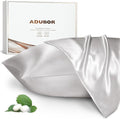 Adubor 100% Silk Pillowcase - Mulberry Silk Pillow Cases, 23 Momme 6A Grade Fibers, Silk Pillow Case for Hair and Skin Health, with Hidden Zipper (Queen 20''x30'', Lvory White, 2PC)