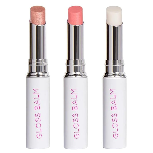 Petite 'n Pretty Full Size Glo$$ Lip Balm Trio Set - Makeup for Kids, Tweens, Teens- Hydrating, Lightweight Lip Gloss, Made in the USA (Shine Bright, Sell Out, Stocks and Bronze)